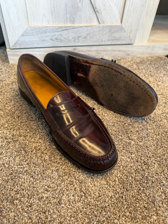 Cole Haan Pinch Penny loafers burgundy leather 12D